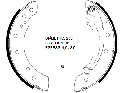Lona Argo/Cronos/Grand Siena/Palio/Pulse/Punto TRW (Patim)