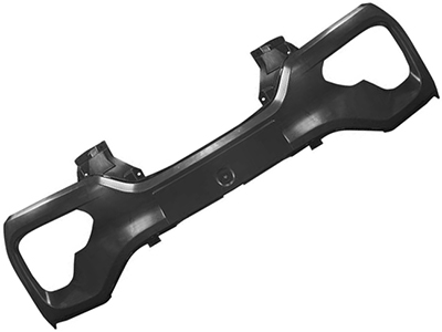 Parachoque dianteiro kwid 23 preto superior