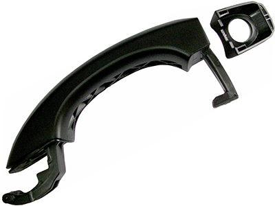 Maçaneta Ext Amarok DE/DD (C/Furo - Preta)