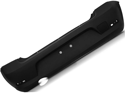 Parachoque Traseiro Logan 11/13 (Preto Liso)