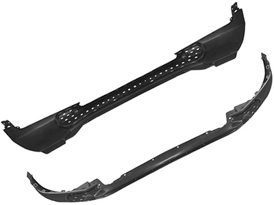 Parachoque dianteiro strada 23 preto texturizado inferior