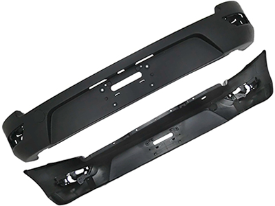 Parachoque traseiro ecosport 17 preto texturizado