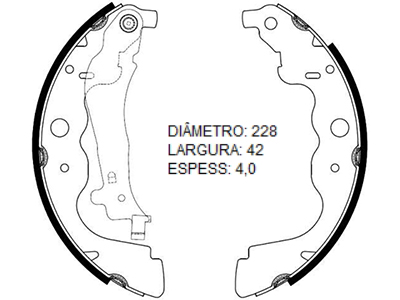 Lona Freio Duster/Oroch/Captur 4x2 1.6, Zoe (Patim)