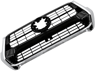 Grade hilux 21 black piano moldura cromada