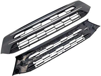 Grade Toro 16/21 (Preta Texturizada - Friso Cromado)