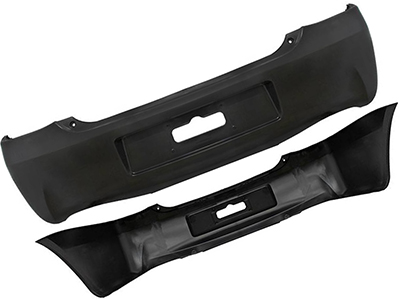 Parachoque traseiro etios sedan 12 16 preto liso