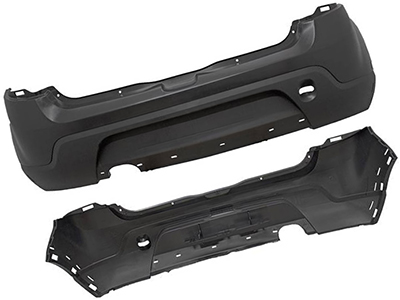 Parachoque traseiro sandero stepway 08 14 preto liso