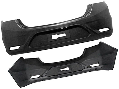 Parachoque Traseiro Prisma 17/19 (S/Sensor, C/Refletor)