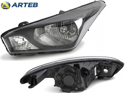 Farol hb20 12 19 le mascara negra s led texturizado