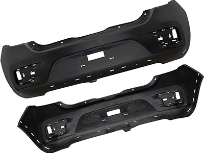 Parachoque traseiro sandero stepway 15 preto liso