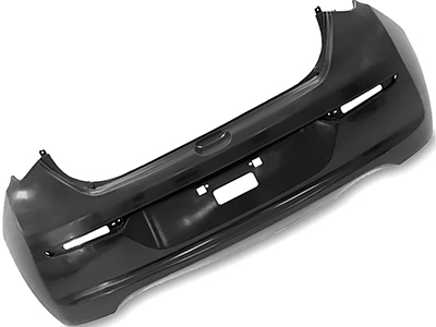 Parachoque traseiro hb20 hatch 16 19 preto liso