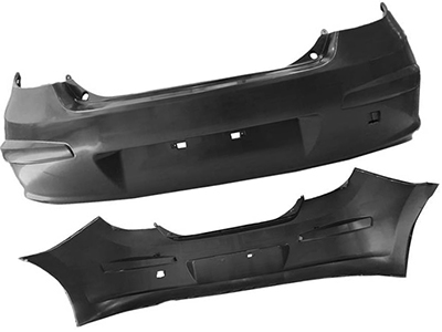 Parachoque traseiro i30 08 12 preto liso