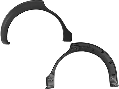 Moldura paralama mobi 16 te preto