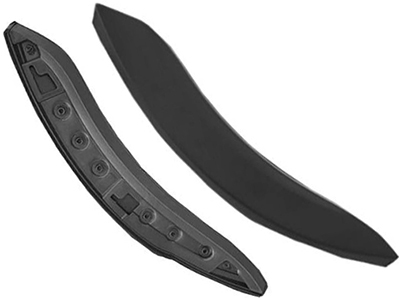 Moldura paralama mobi 16 td preto extensao porta