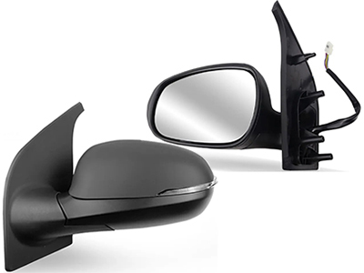 Retrovisor ext mobi 16 le c c eletrico preto c seta