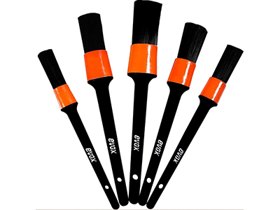 Kit 5 Pincéis Detalhamento Automotivo Partes Externas