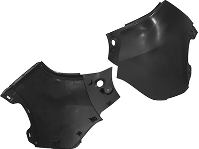 Ponteira parachoque kwid 17 22 td preto liso