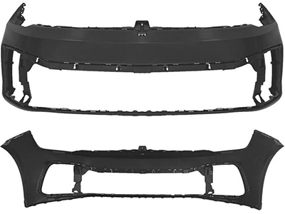 Parachoque dianteiro virtus 23 preto liso s sensor