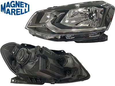 Farol Gol 16/18 LE (Foco Simples - Máscara Cromada)