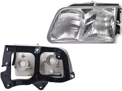 Farol S-10 95/00 LE (Lente Vidro - C/Suporte)