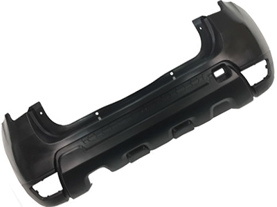 Parachoque Traseiro Duster 15/20 (Preto Liso, S/Furo Sensor)