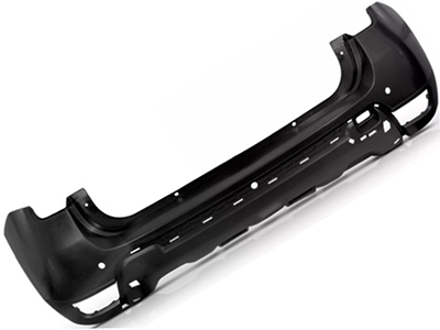 Parachoque Traseiro Duster 15/20 (Preto Liso, C/Furo Sensor)