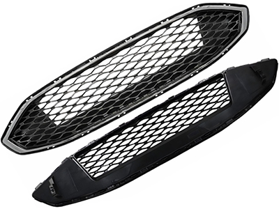 Grade Fusion 17/ (Preta - Colméia - C/Friso Cromada)