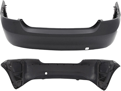 Parachoque Traseiro Focus Sedan 09/13 (Preto Liso)