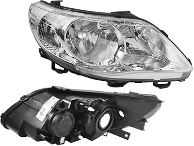 Farol Gol 08/12 LD (Máscara Cromada - Foco Duplo)