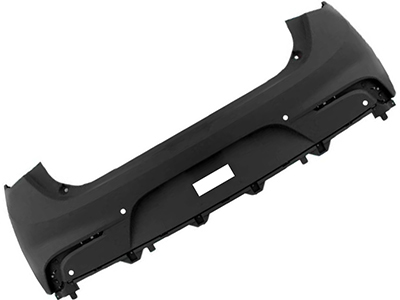 Parachoque traseiro argo 17 preto liso s furo sensor 1dada4cf 5c4f 4ff3 96aa f487aab5341c