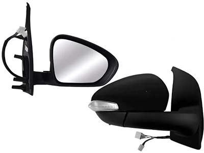 Retrovisor Ext Strada 20/ LD c/c (Elétrico, Preto, C/Seta)