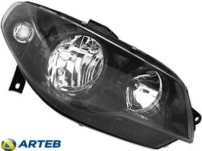 Farol palio 04 ld mascara negra defletor preto