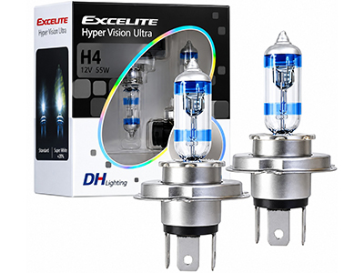 Kit Lâmpada H4 Excelite Hyper Vision Ultra (12V - 60/55W)
