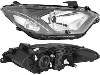Farol Onix/Prisma 17/19 LD (C/Led - Friso Preto)