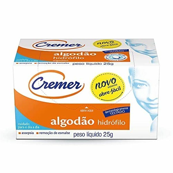 ALGODAO CREMER CAIXA 25G
