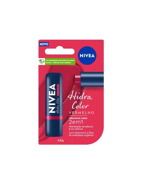 HIDRATANTE LABIAL NIVEA HIDRA COLOR VERMELHO