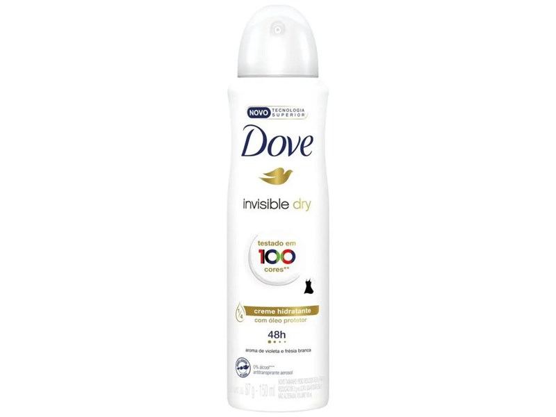 Desodorante Dove Aerosol Antitranspirante Spray Invisible Dry 72h 150ml