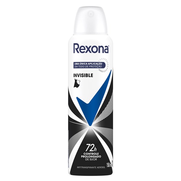 Desodorante Antitranspirante Rexona Feminino Aerosol Invisible 150ml