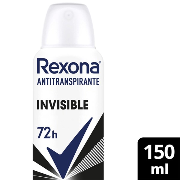 Desodorante Antitranspirante Rexona Feminino Aerosol Invisible 150ml