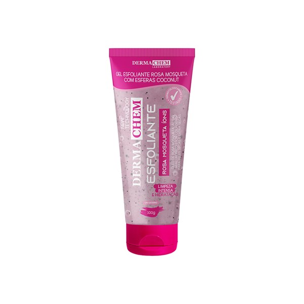 GEL ESFOLIANTE ROSA MOSQUETA DERMACHEM - Limpeza E Hidratacao Intensa