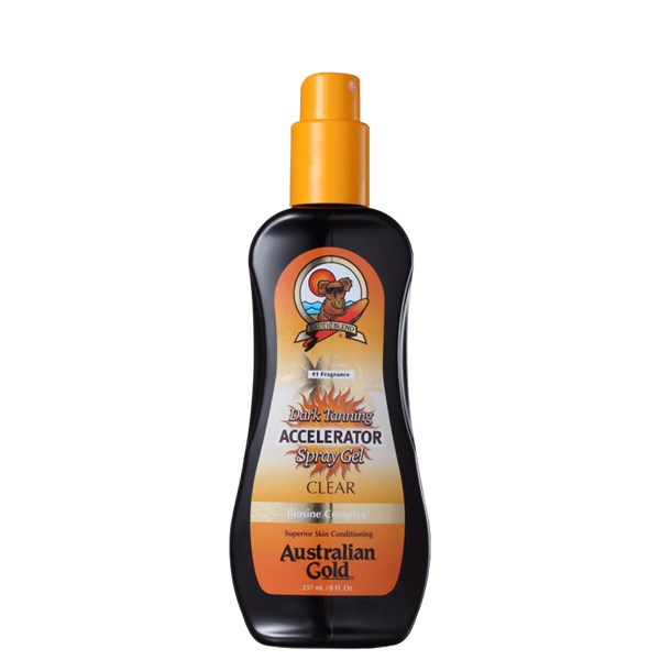 Australian Gold Accelerator Clear - Dark Tanning - Spray Gel , 237g