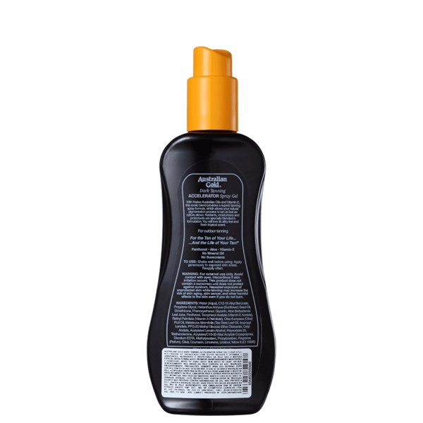 Australian Gold Accelerator Clear - Dark Tanning - Spray Gel , 237g