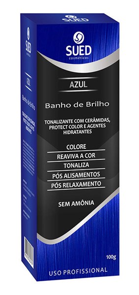 BANHO DE BRILHO SUED AZUL