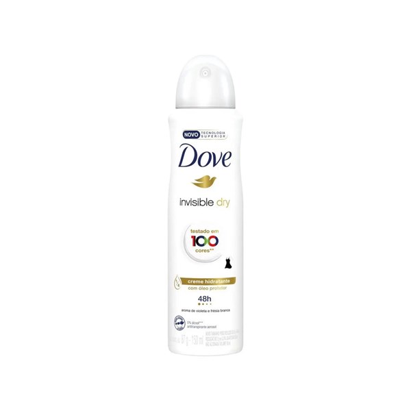 Desodorante Dove Aerosol Antitranspirante Spray Invisible Dry 72h 150ml