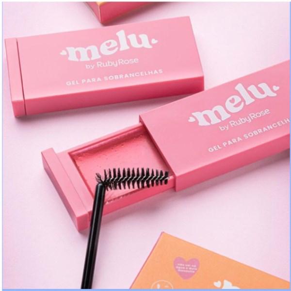 KIT 2 GEL MODELADOR PARA SOBRANCELHAS MELU RUBYROSE 10g