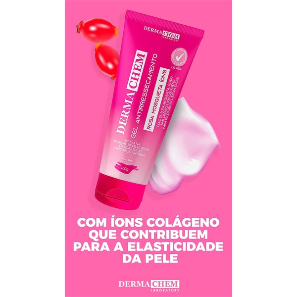 GEL ANTIRRESSECAMENTO DERMACHEM ROSA MOSQUETA100G