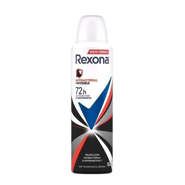 Desodorante Antitranspirante Rexona Feminino Aerosol Antibacterial + Invisible 150ml