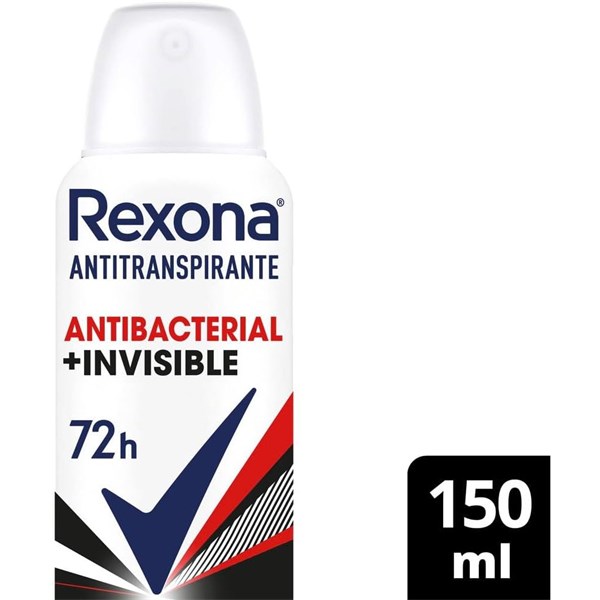 Desodorante Antitranspirante Rexona Feminino Aerosol Antibacterial + Invisible 150ml