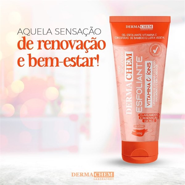 KIT VITAMINA C ANTI-IDADE - GEL ESFOLIANTE e SABONETE - DERMACHEM