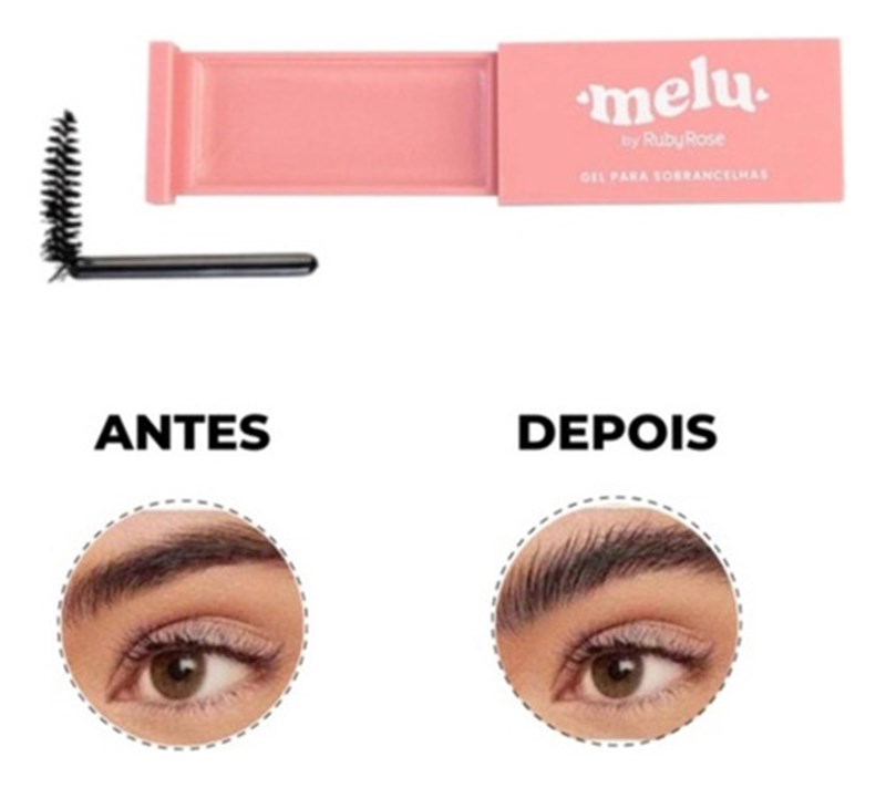 KIT 3 GEL MODELADOR PARA SOBRANCELHAS MELU RUBYROSE 10g